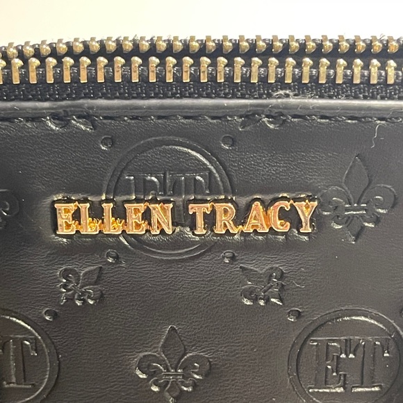 NWT- Ellen Tracy Signature Dome Crossbody Satchel-BLACK - Picture 8 of 15